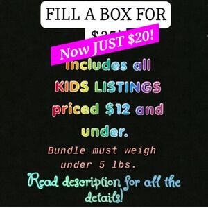 $20 KIDS BUNDLES! 125+ listings! READ FOR DETAILS